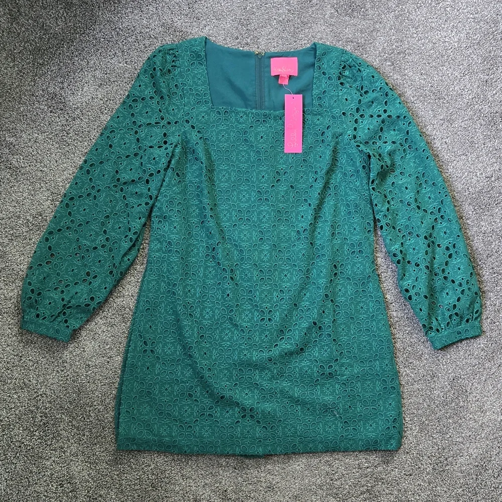 Lilly Pulitzer Sarina Square Neck Romper NEW size 10 - Picture 3 of 12